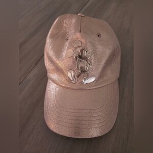 Walt Disney Rose Gold Disney World Hat Mickey Emblem